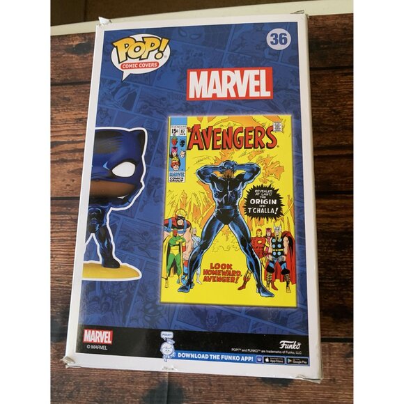 Funko Pop! Comic Covers Black Panther #36 Vinyl Collectible Exclusive Marvel Ave - Picture 6 of 6